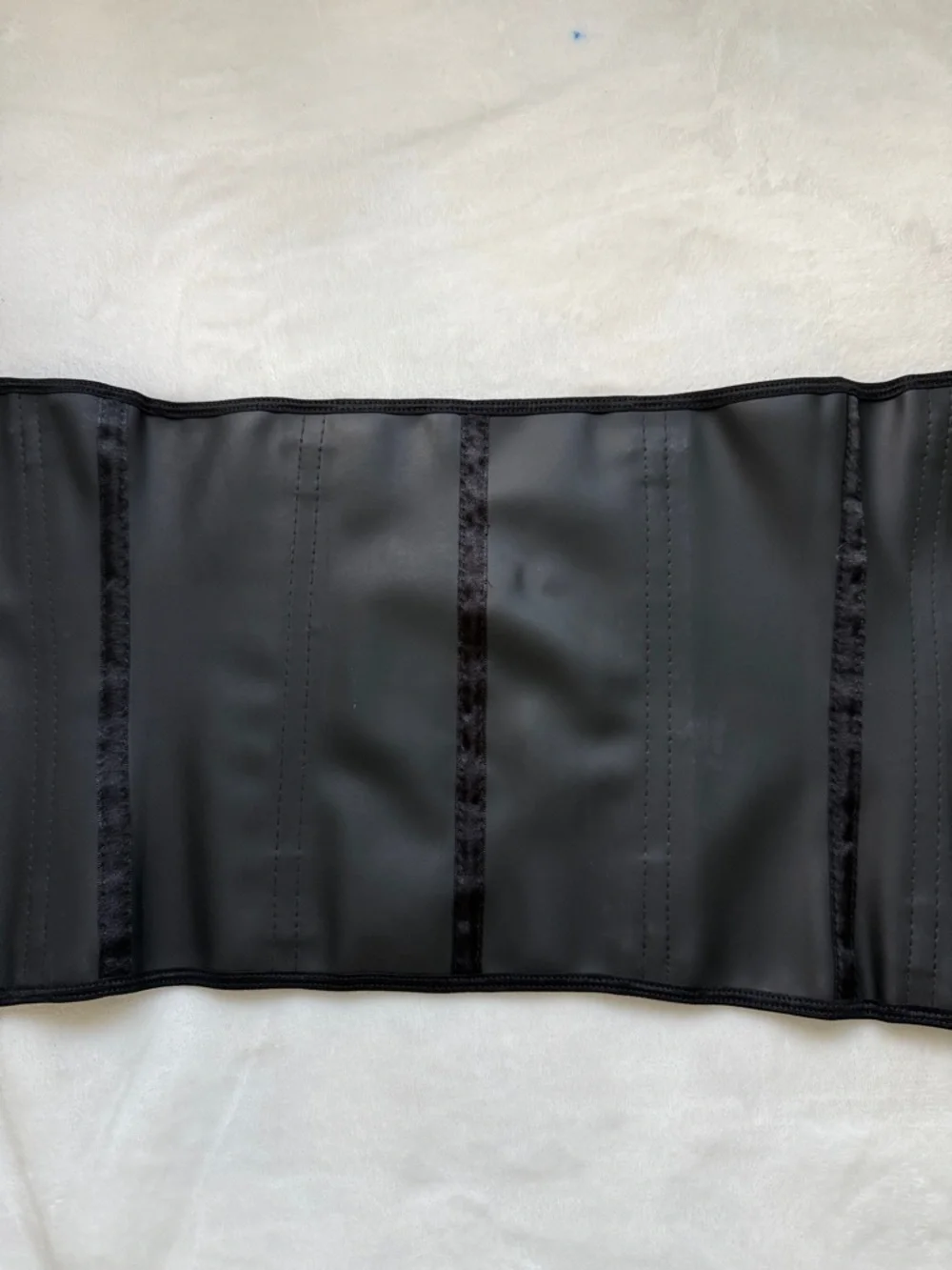 LADY SLIM by NUVOFIT Black Waist Trainer Cincher with Hook Closures SIZE XSMALL